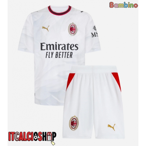 AC Milan Koni De Winter #5 Seconda Maglia Bambino 2026-27 Manica Corta (+ Pantaloni corti)